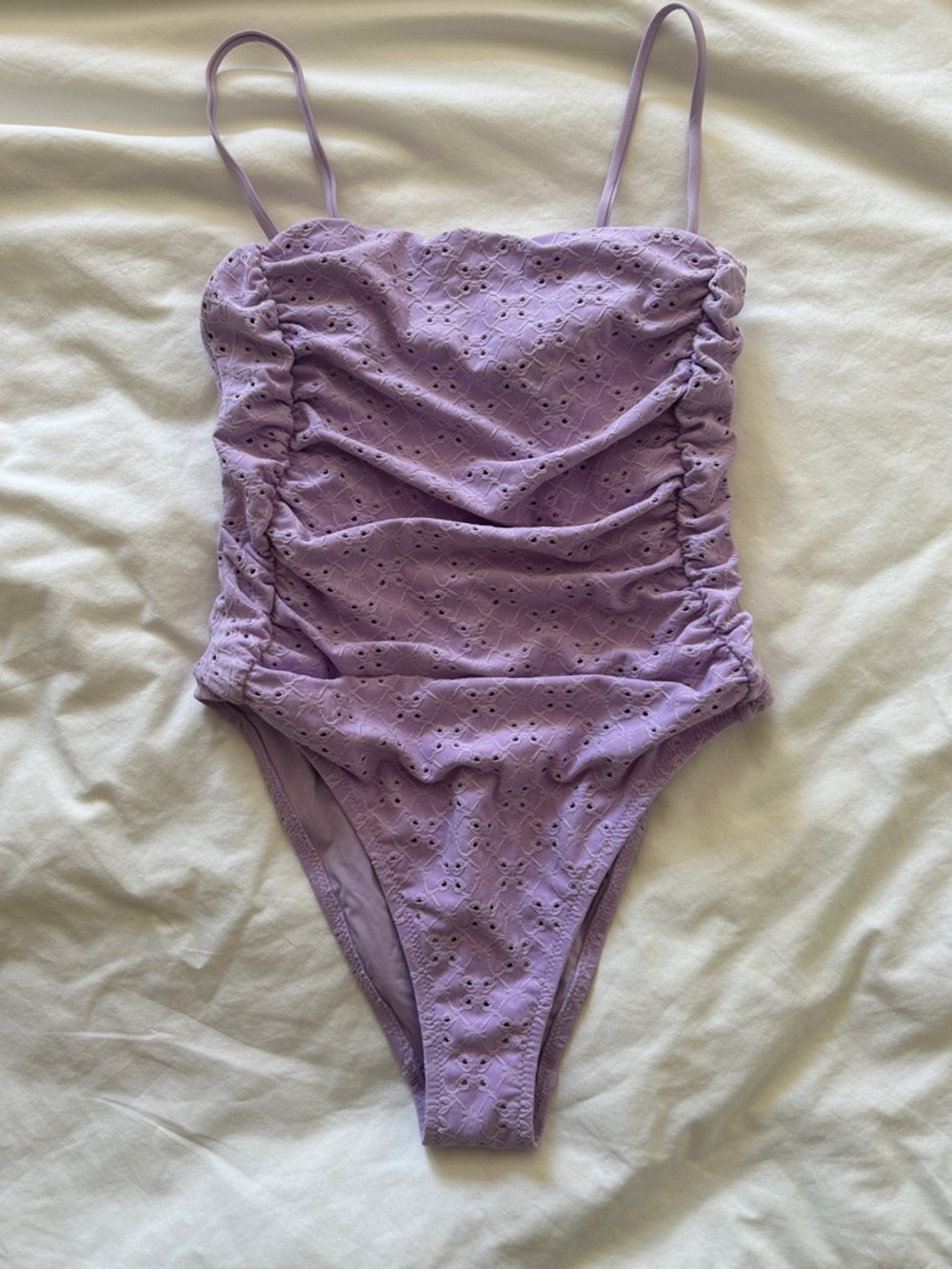 Free People Rhythm BRIGHTON EYELET SCRUNCHED ONE PIECE SWIMSUIT - Picture 10 of 16